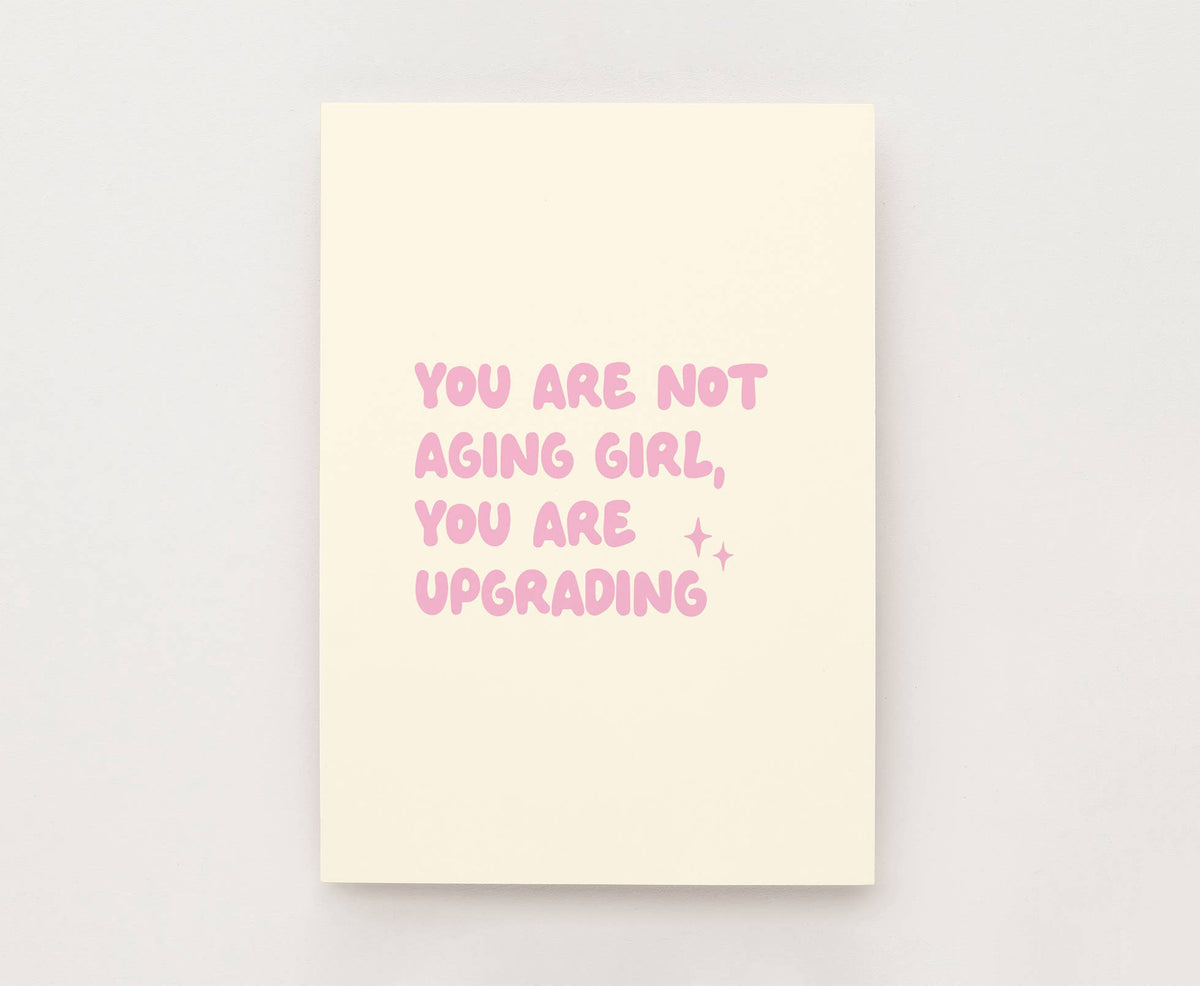 Postkarte - Upgrading Not Aging
