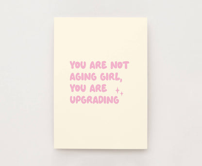 Postkarte - Upgrading Not Aging