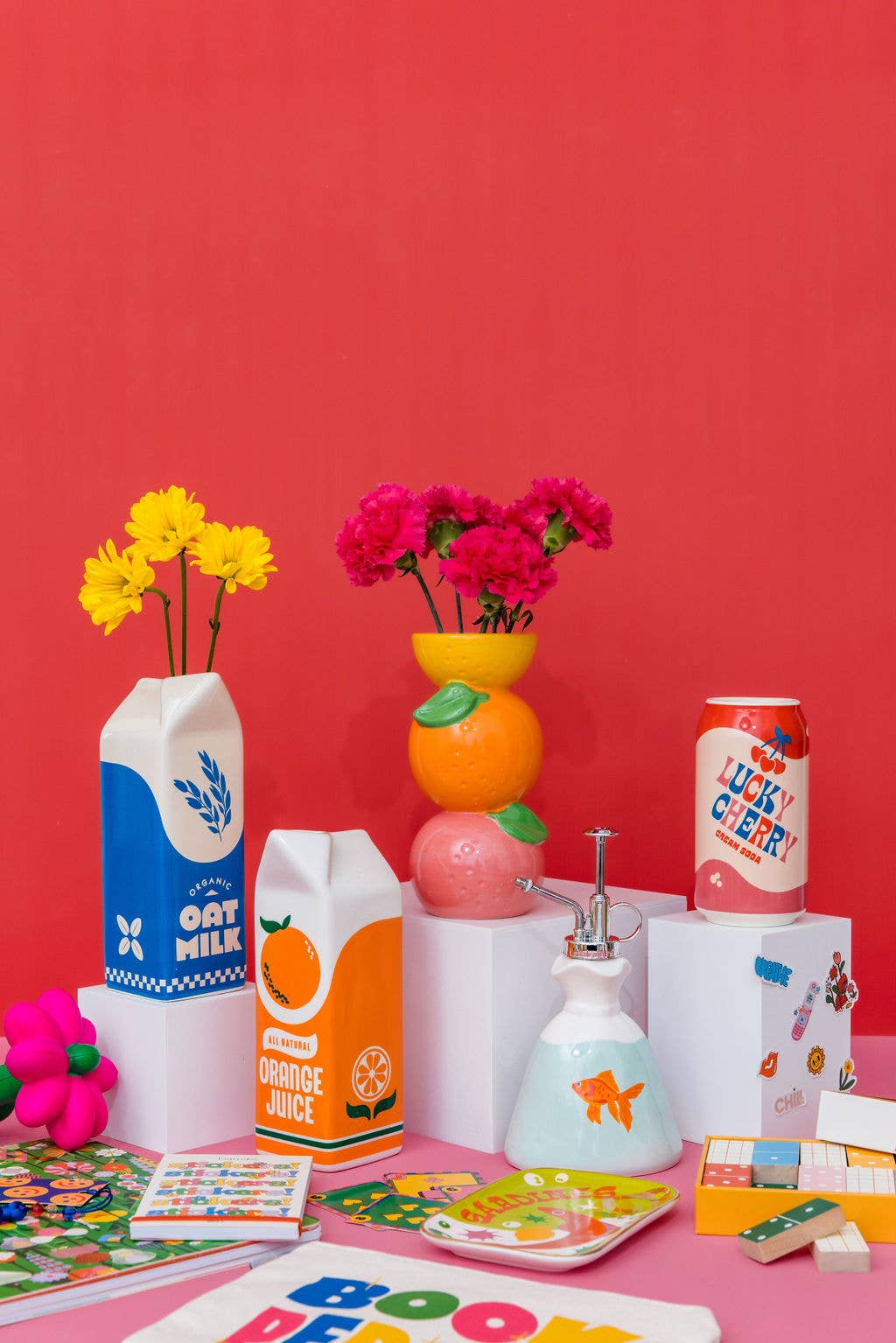 Vase, Lucky Cherry Cream Soda