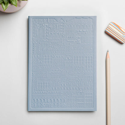 The Copenhagen Notebook von The City Works – handgeprägtes Notizbuch in B6