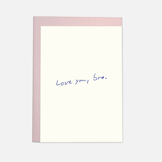 Hab dich lieb, Bro – trendige Grußkarte