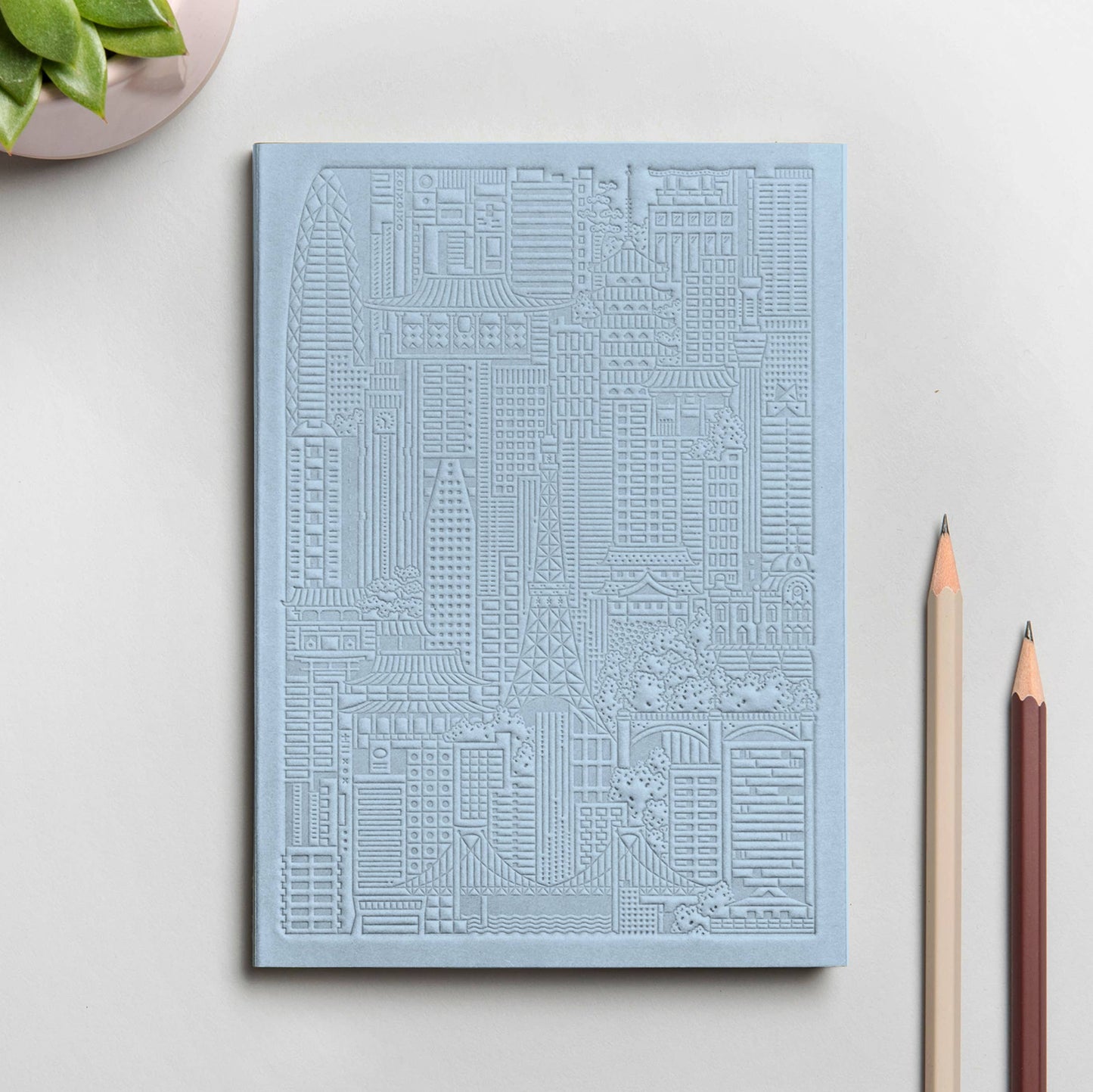 The Tokyo Notebook von The City Works – handgeprägtes Notizbuch in B6
