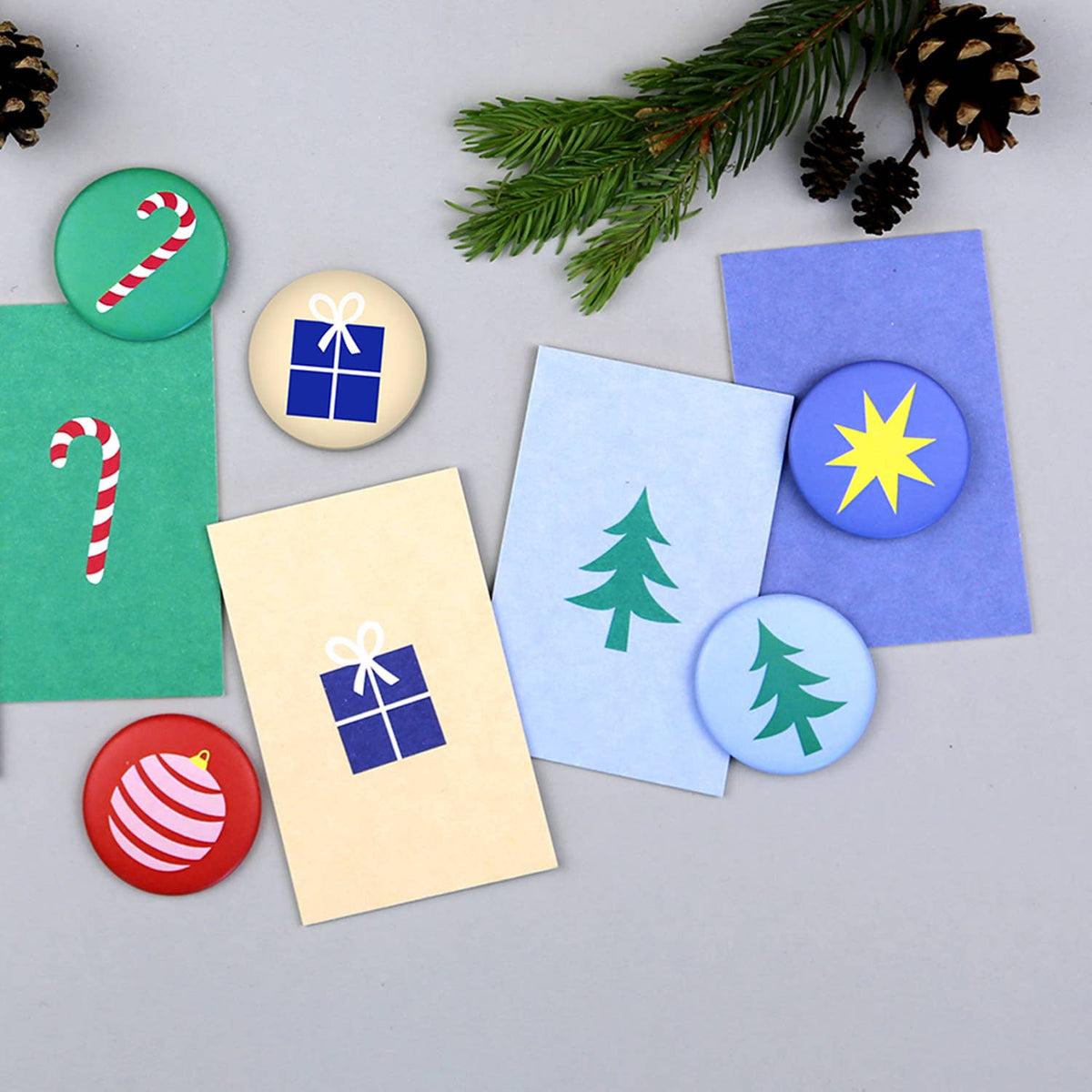Minikarte Holzschliff Vivi XMas Stern