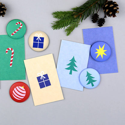Minikarte Holzschliff Vivi XMas Stern
