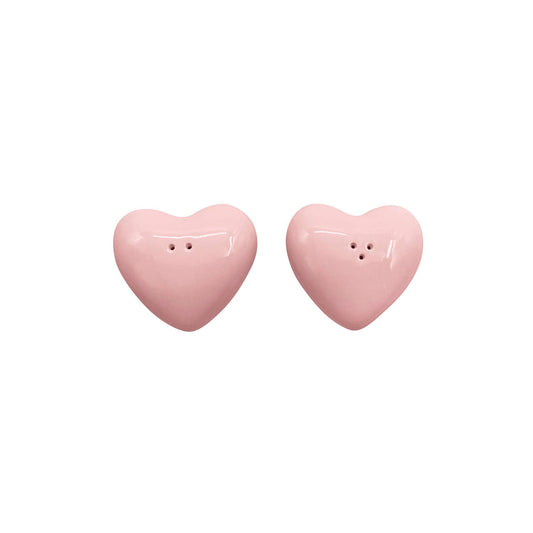 Salz- und Pfeffer-Set Herz rosa L7 P6,5 H2 cm