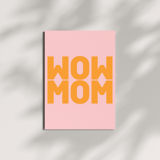 Postkarte - WOW MOM