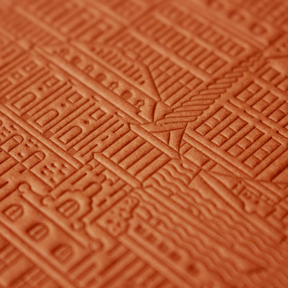 The Copenhagen Notebook von The City Works – handgeprägtes Notizbuch in B6