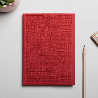 The Copenhagen Notebook von The City Works – handgeprägtes Notizbuch in B6