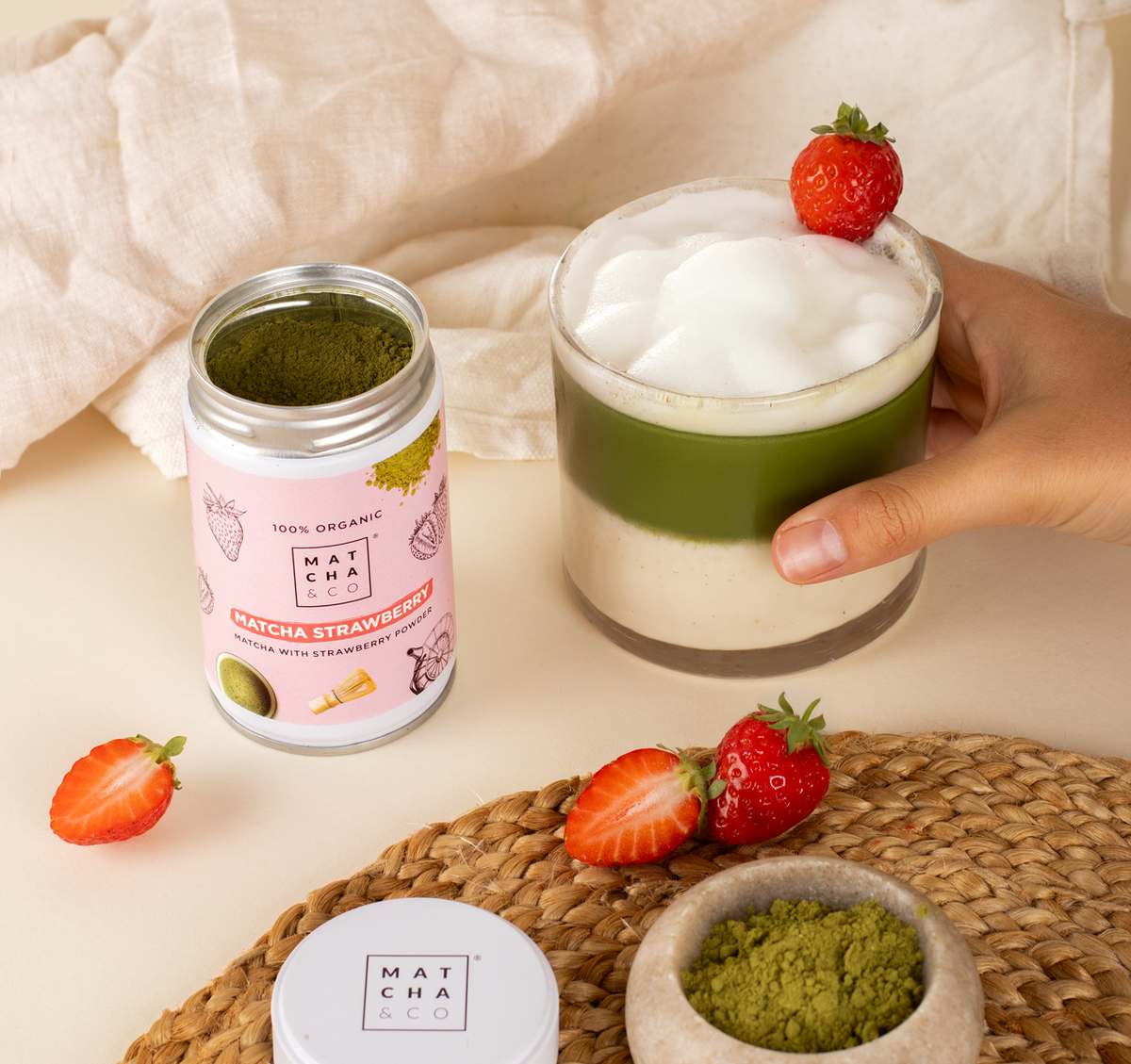 NEU! Bio-Matcha Erdbeere