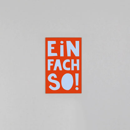 Minikarte Holzschliff Fred Einfach so