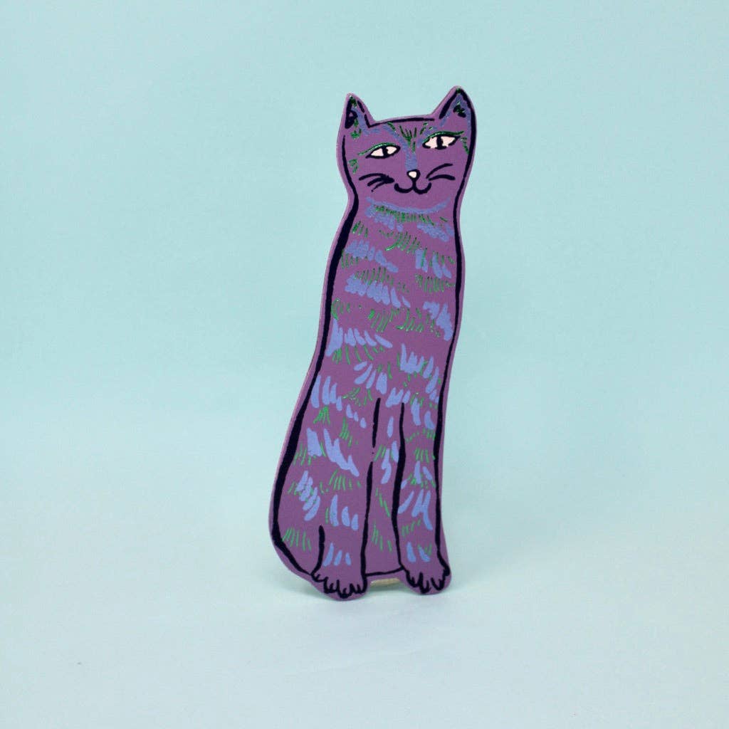 Lesezeichen Cat Tails aus echtem Leder