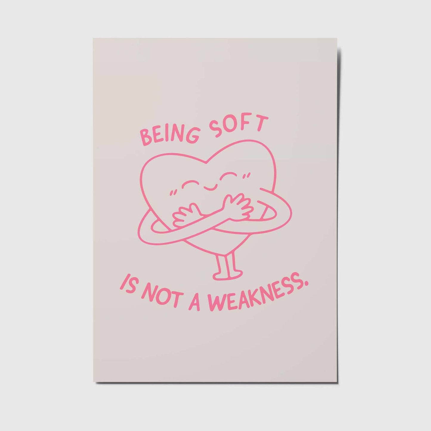 Being soft - A6 Postkarte