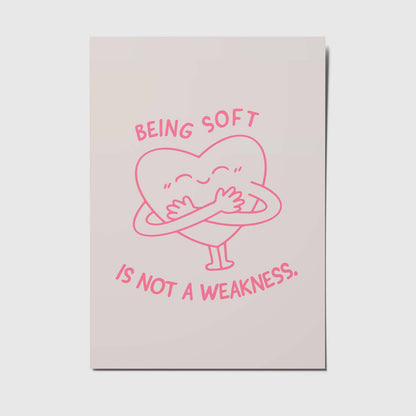 Being soft - A6 Postkarte