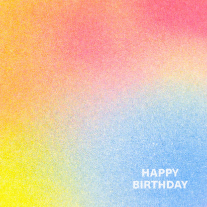 Happy Birthday Verlauf Postkarte