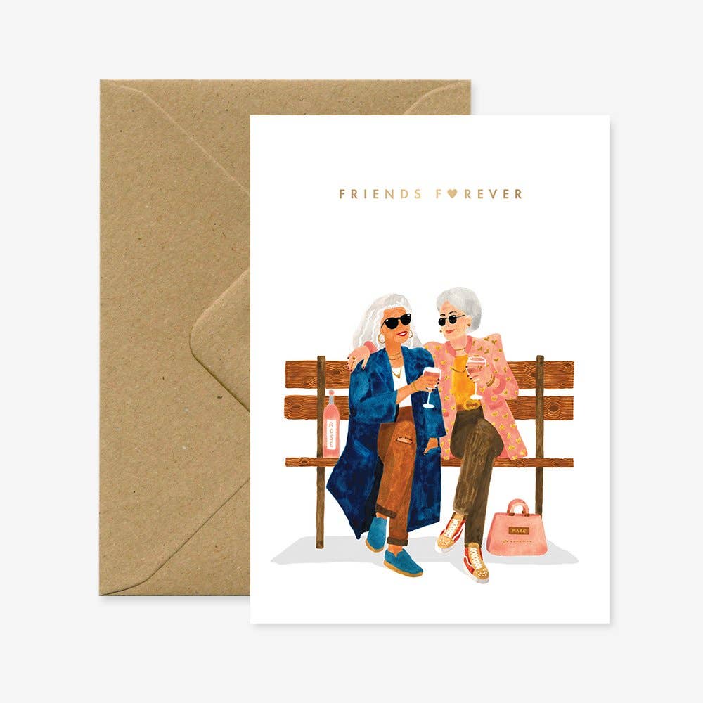 Freunde für immer - Liebe & Freundschaft Grußkarte