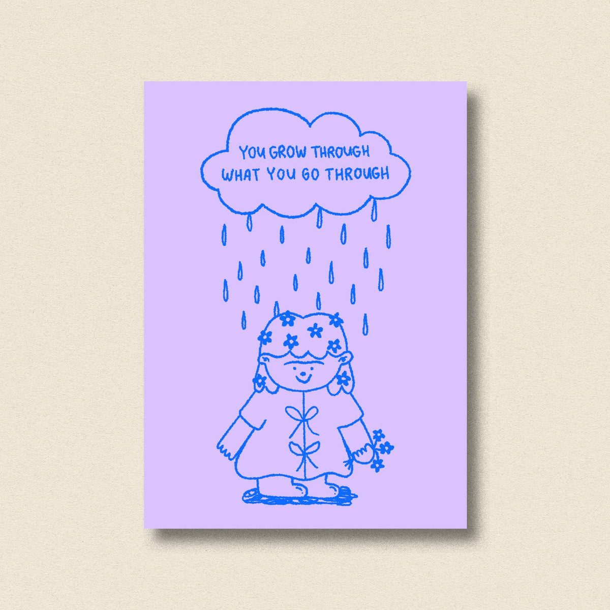Postkarte You grow