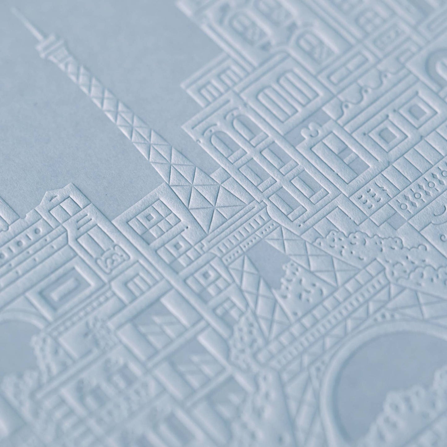 The Paris Notebook – handgeprägtes Notizbuch mit detailliertem Paris-Design