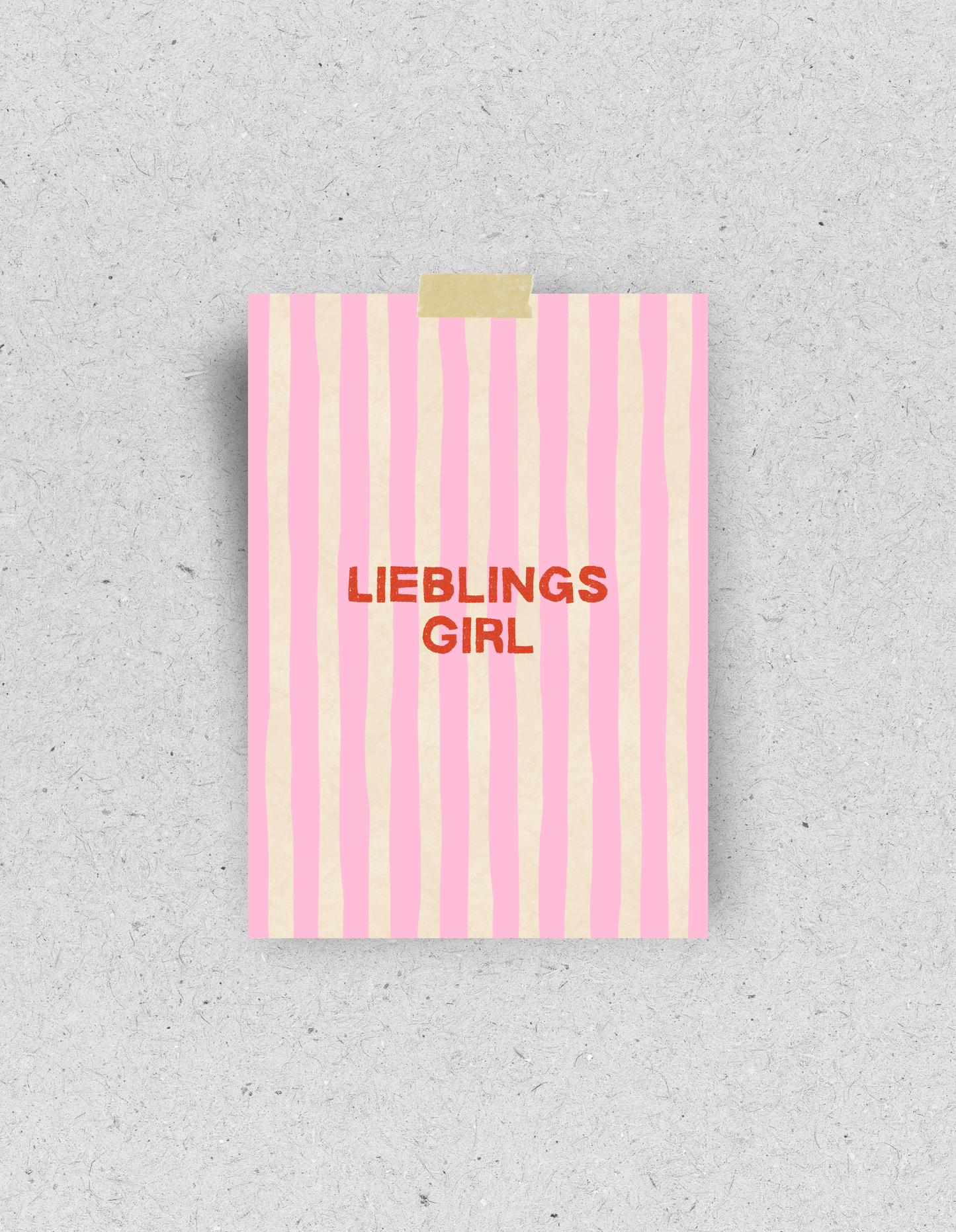 Postkarte "Lieblingsgirl"