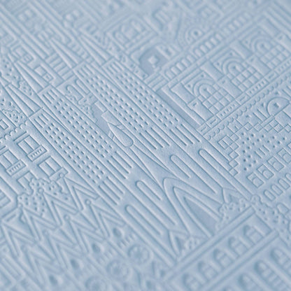 The Barcelona Notebook von The City Works – handgeprägtes Notizbuch im B6-Format