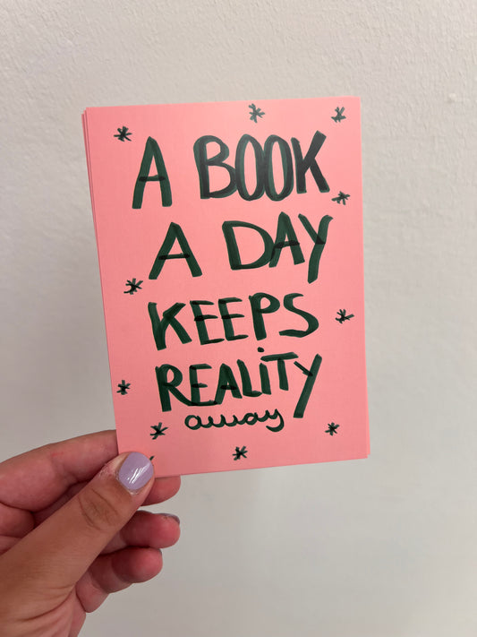 A Book a day Postkarte / Hej Ibiza
