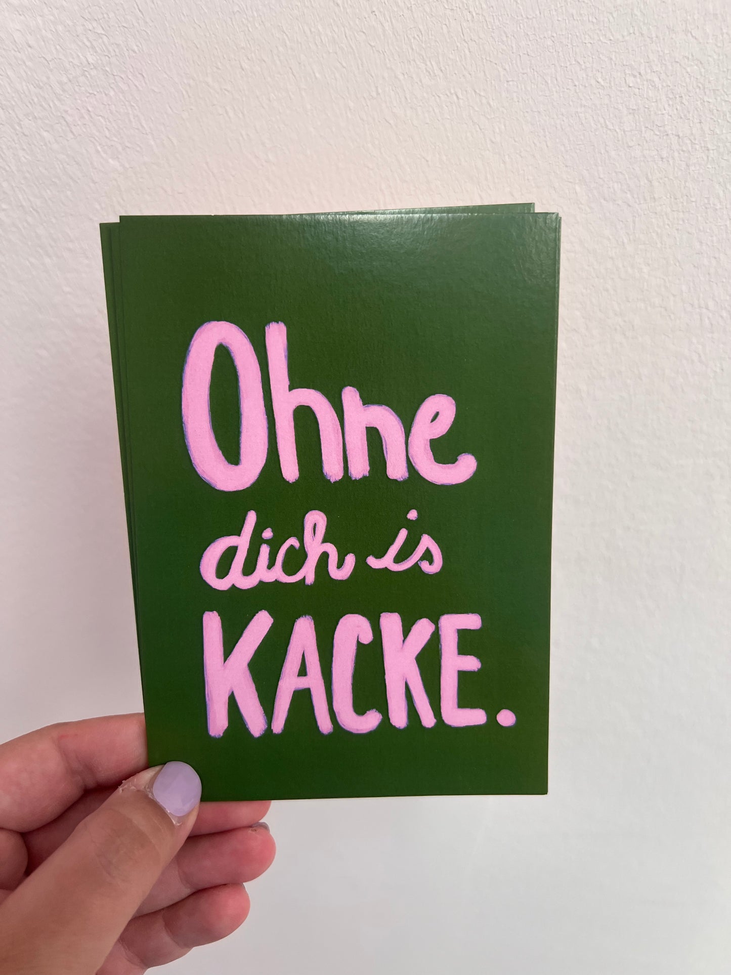 Ohne dich is Kacke Postkarte / Hej Ibiza