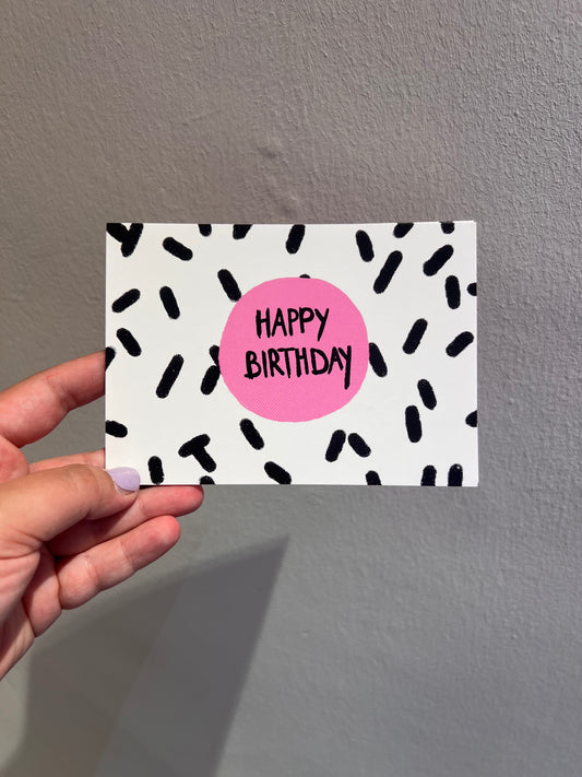 Happy Birthday Dots Postkarte / Hej Ibiza