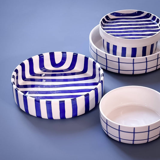 Schale Stripes - mare blue