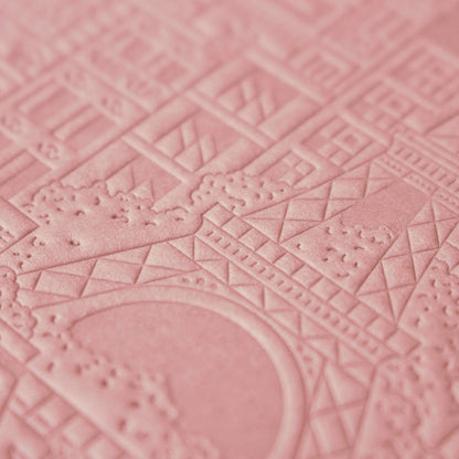 The Paris Notebook – handgeprägtes Notizbuch mit detailliertem Paris-Design