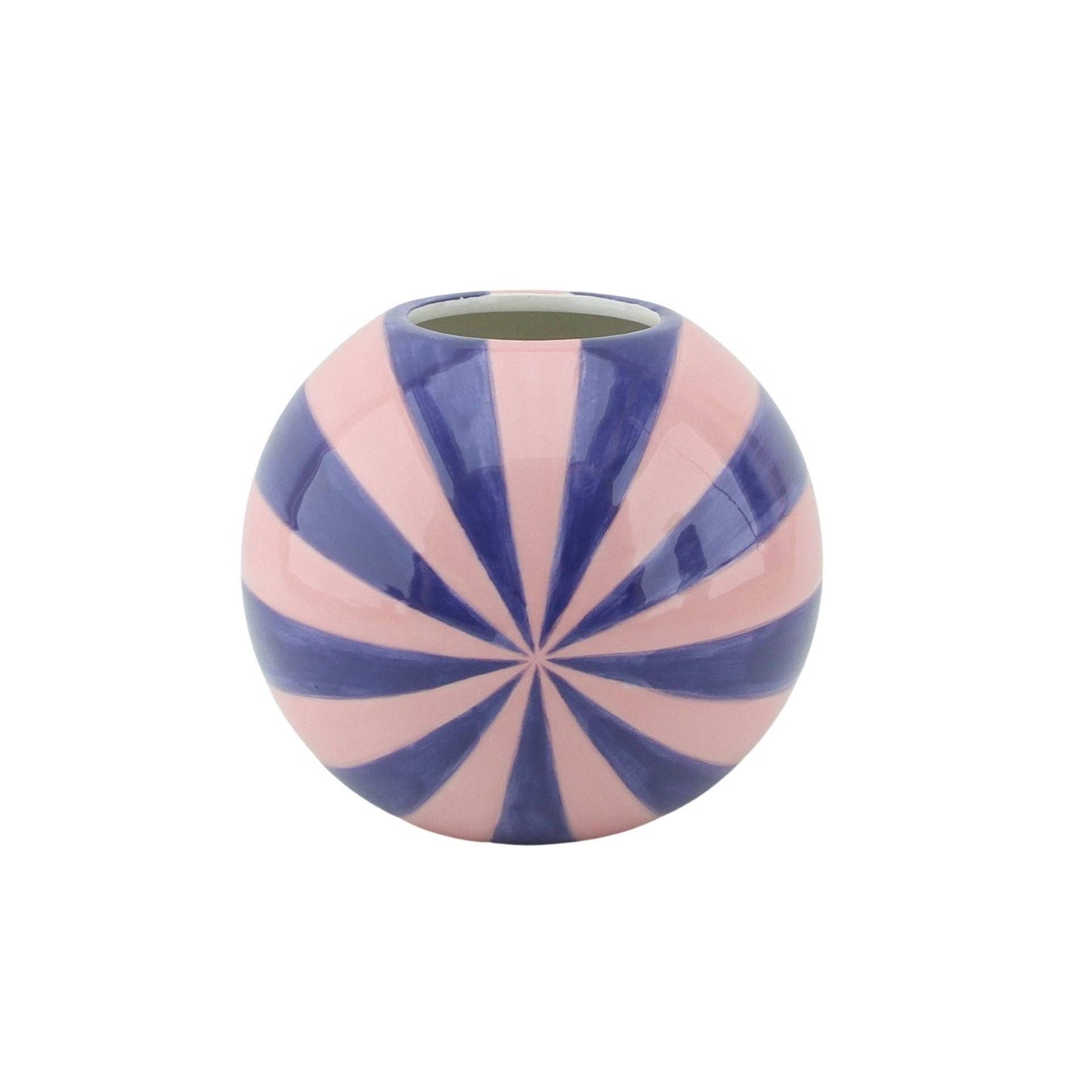 Housevitamin bv Swirl Blumen-Vase in Pink/Blau – 15 x 15 x 13,5 cm