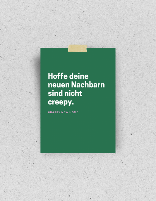 Postkarte "Neues Zuhause"