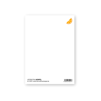 Postkarte - AUF DICH! Aperol