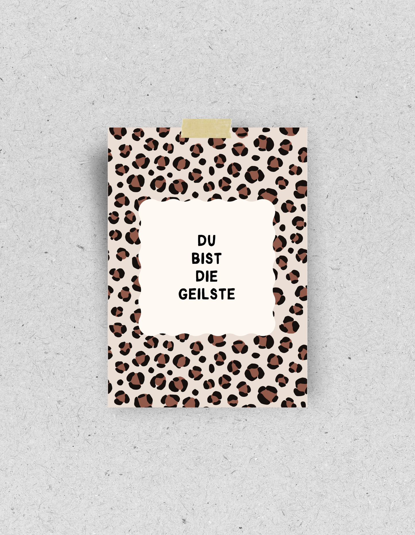 Postkarte "Du bist die Geilste" | Leomuster
