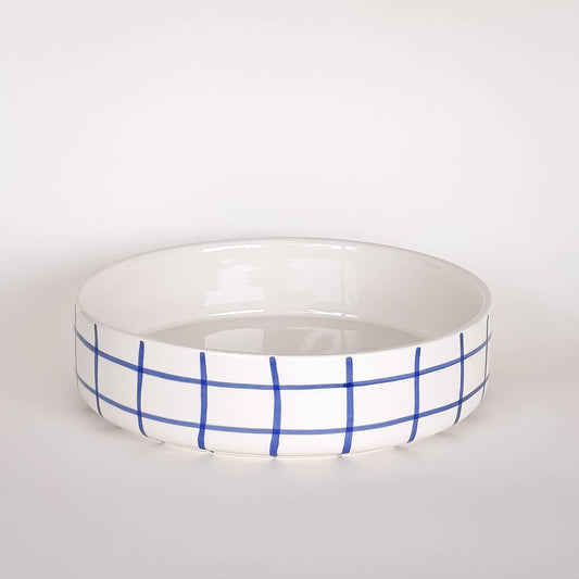 Schale gross Grid - mare blue