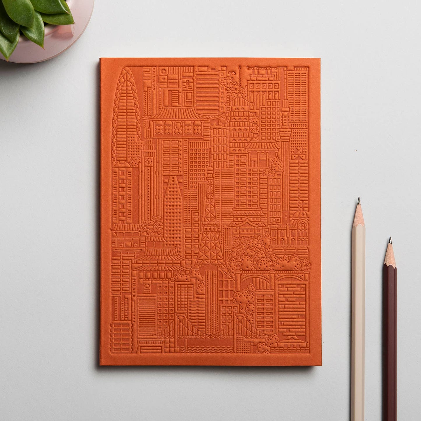 The Tokyo Notebook von The City Works – handgeprägtes Notizbuch in B6