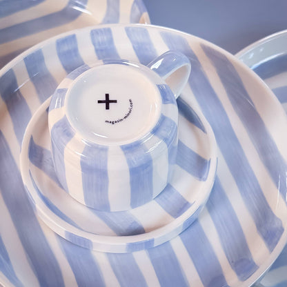 Espresso  Stripes - morning  azzurro (2er Set - 4 Teile)