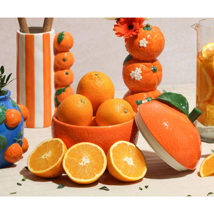 Hestia Aufbewahrungsglas in Orange