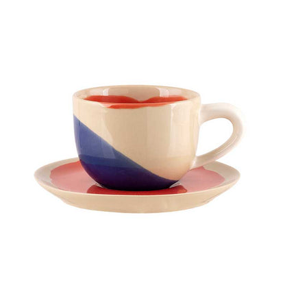 Cappuccino-Tassen und Untertassen 150ml GIRO - Set von 6