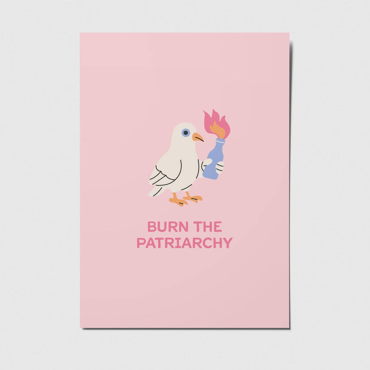 Burn the patriarchy - A6 Postkarte