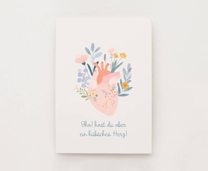 Postkarte - Hübsches Herz
