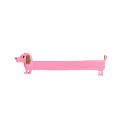 PINKER DACKEL-LESEZEICHEN HF