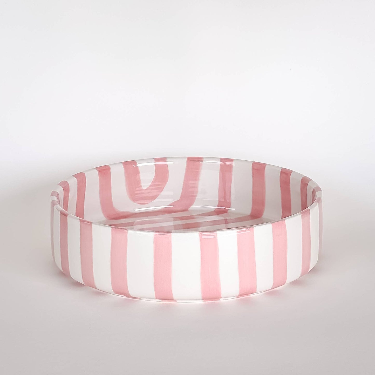 Schale gross  Stripes - incanto rose