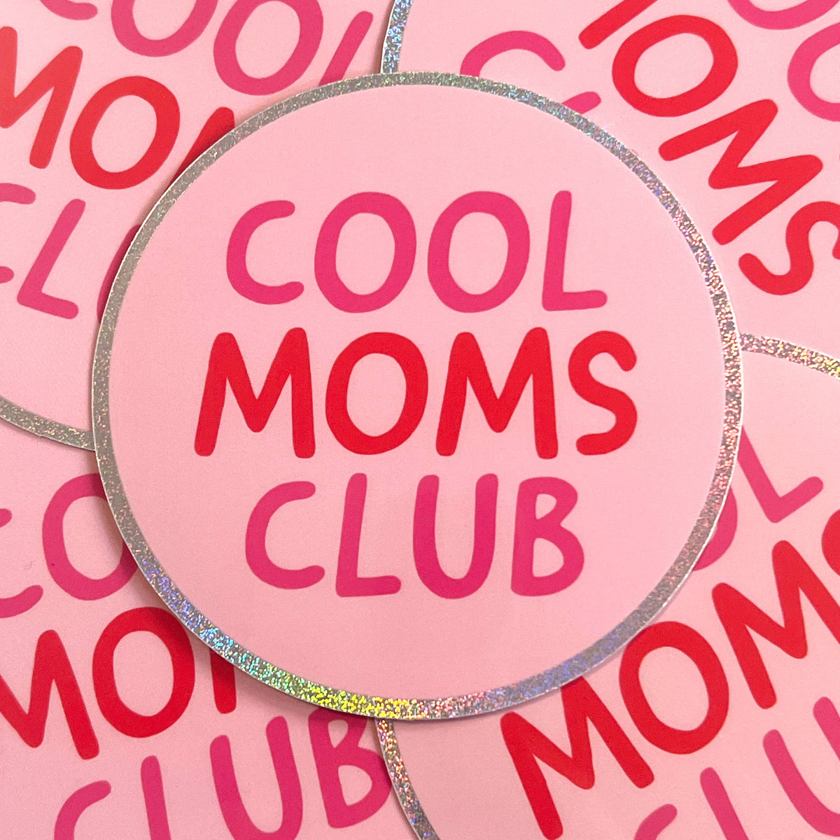 Cool moms club - Glitzer Vinyl Sticker