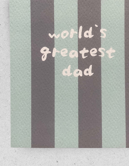 Postkarte "World`s greatest dad"