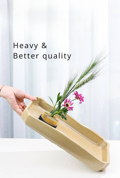 Gohobi Ikebana Kenzan Blumenhalter aus Edelstahl