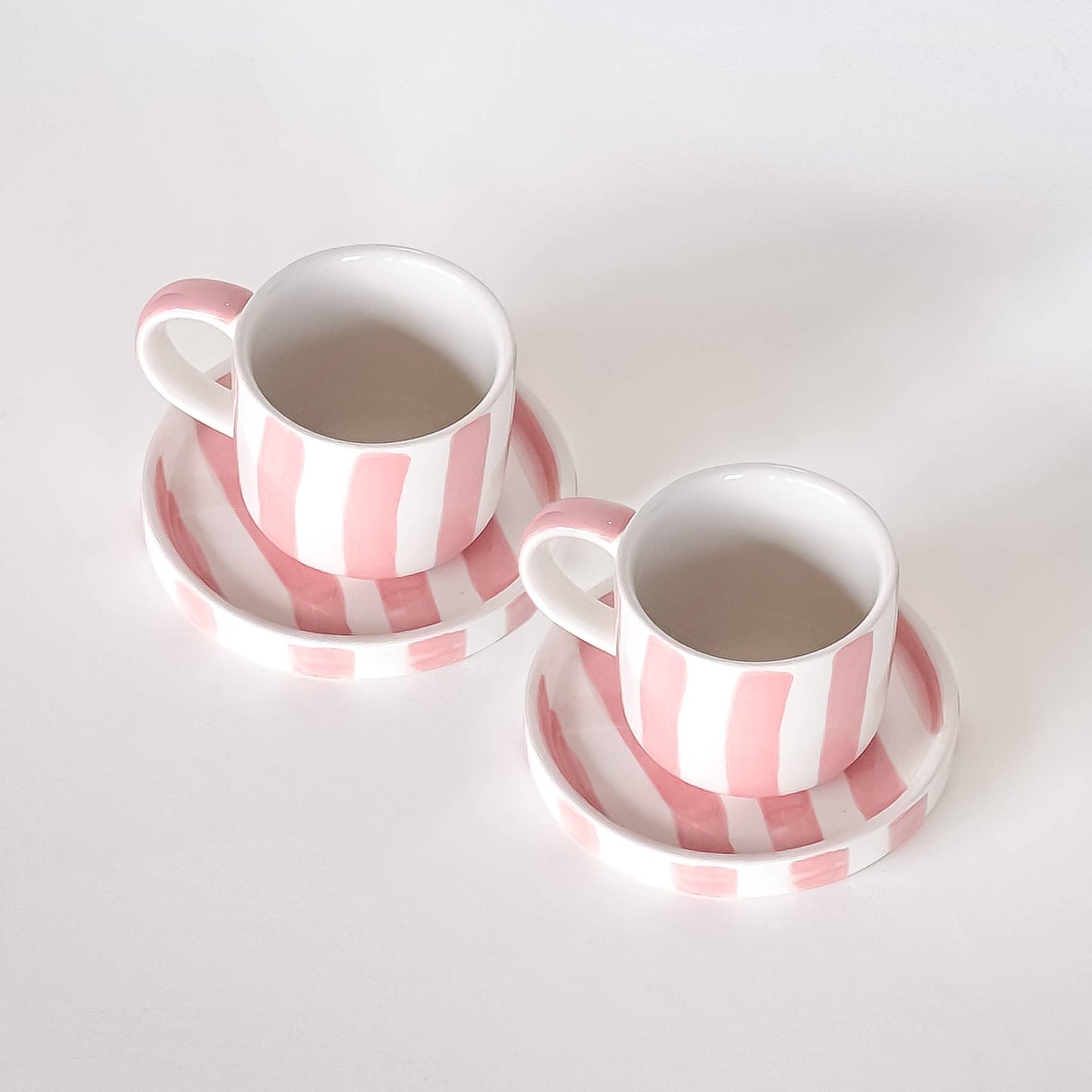 Espresso  Stripes - incanto rose (2er Set - 4 Teile)
