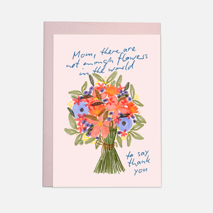 Mama Blumen Danke - Grußkarte