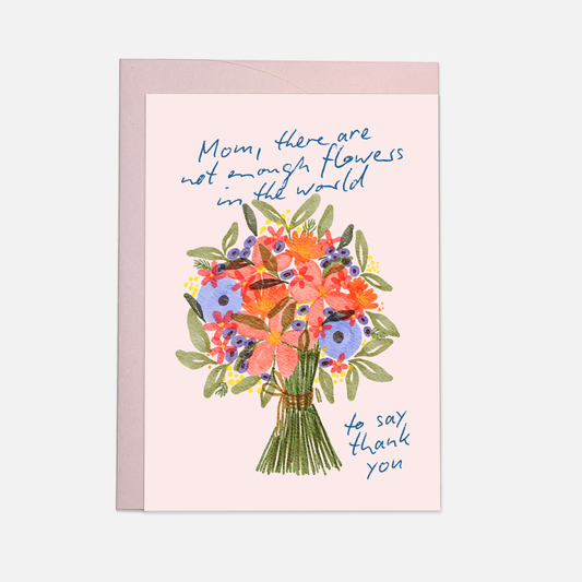 Mama Blumen Danke - Grußkarte