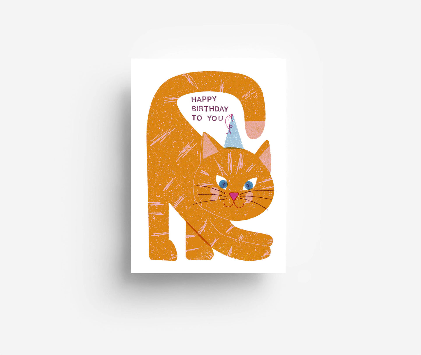 Geburtstags-Postkarte Katze DIN A6