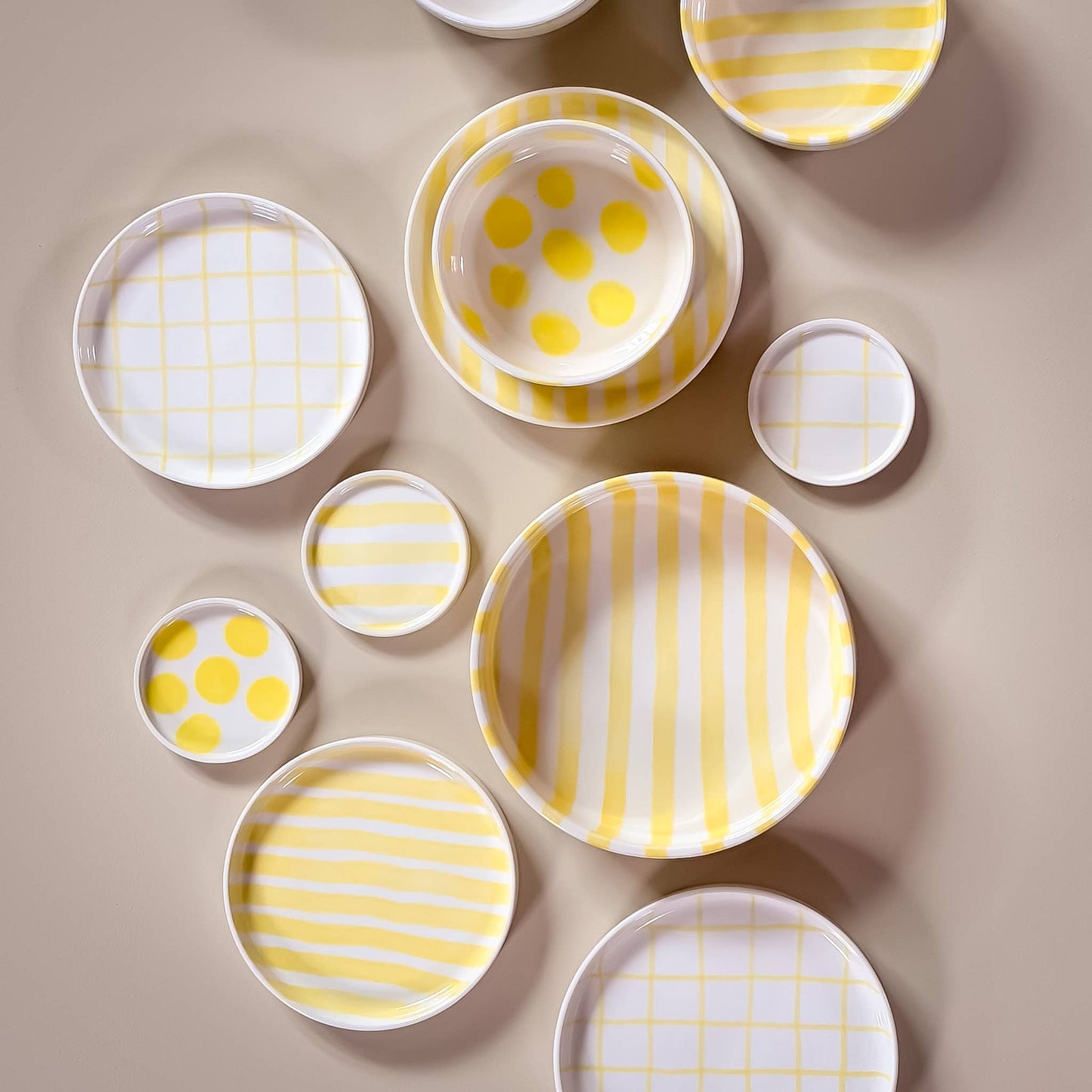 Espresso  Stripes - spiaggia yellow (2er Set - 4 Teile)