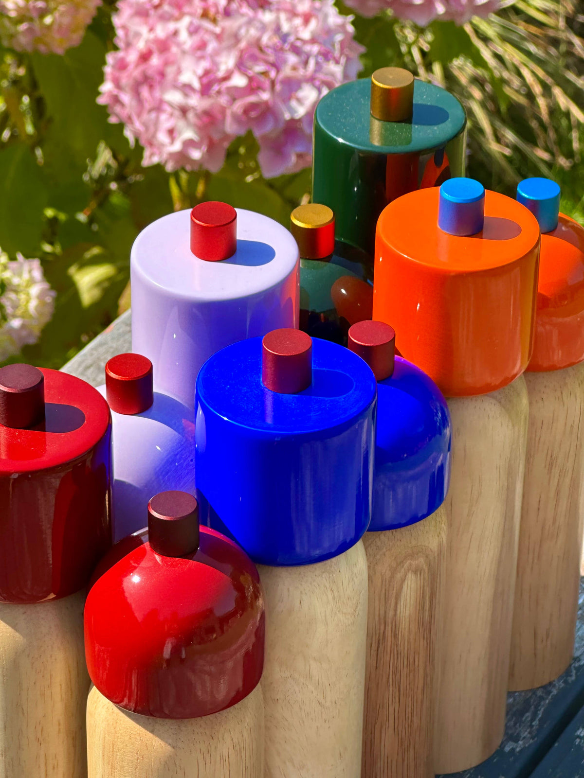 Salz- und Pfeffermühlen – Marineblau & Rot